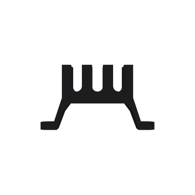 Wire Organizer black 12HP