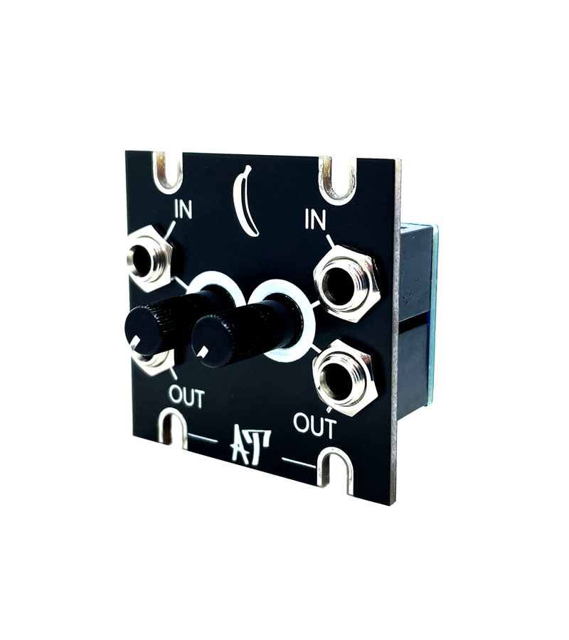 Dual Attenuator 1U for Eurorack Synthesizer