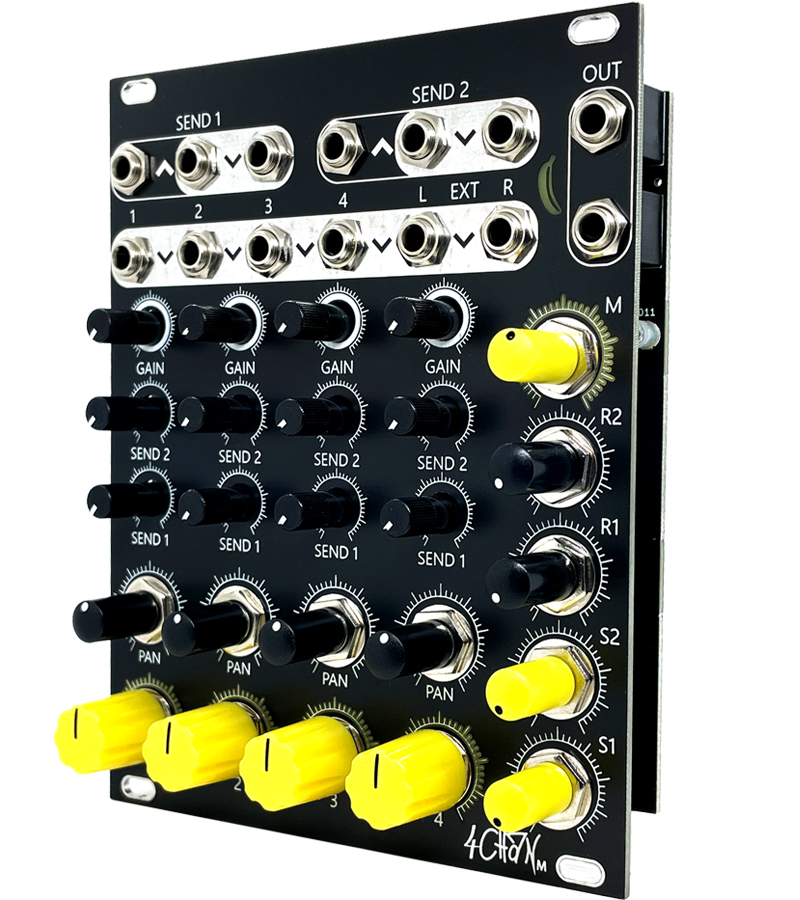 4CHAN M - 4 Channel Stereo Mixer for Eurorack Synthesizer
