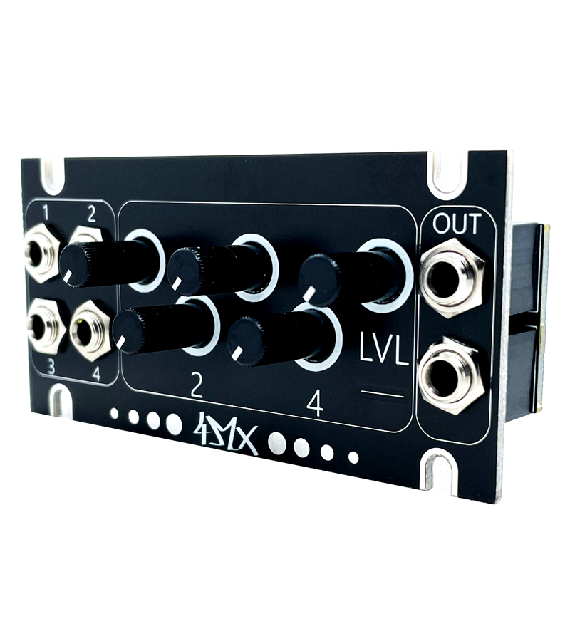 4MX 1U - 4 Channel Mixer for Eurorack Synthesizer