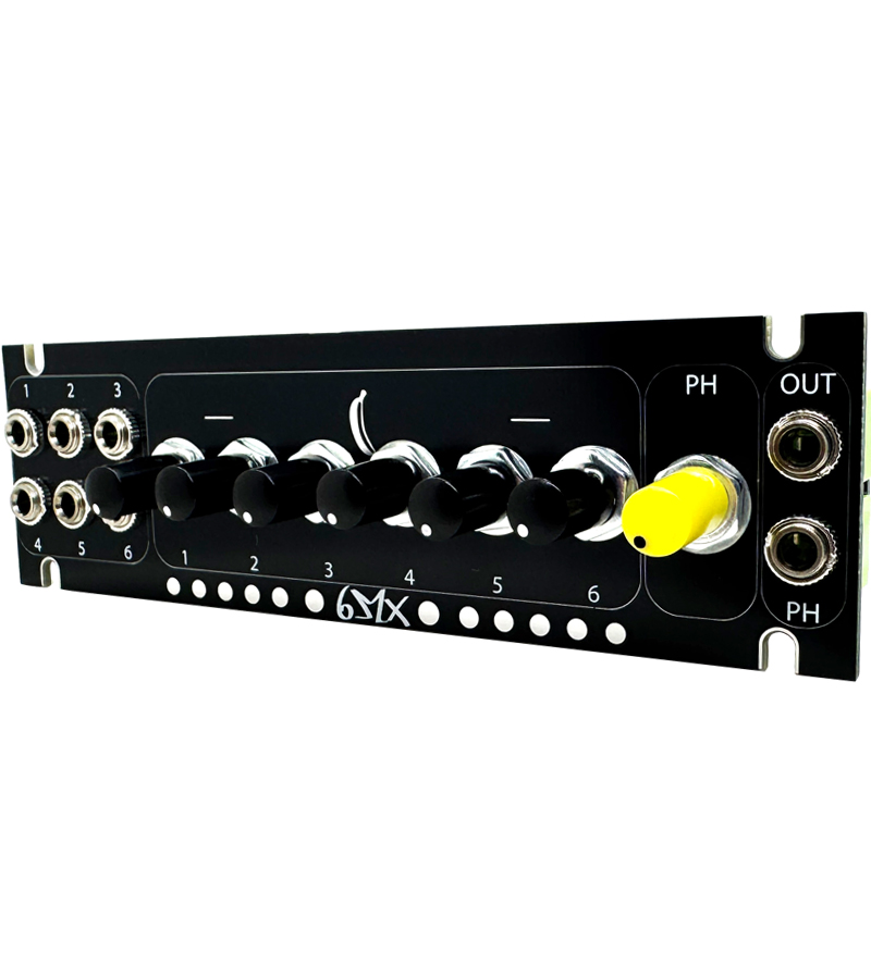 6MX - 6 Channel Mono / Stereo Mixer for Eurorack Synthesizer